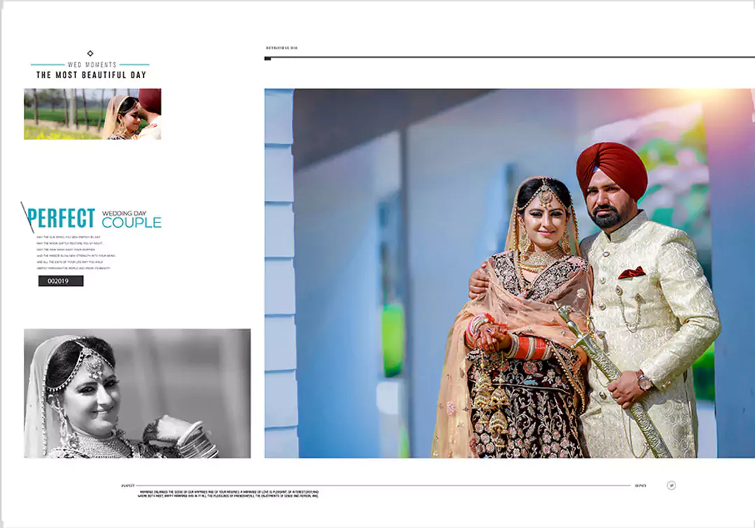 Bride Groom portrait DM photo album